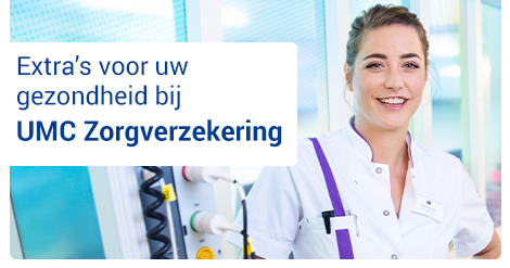 Headerafbeelding met tekst: Extra's voor uw gezondheid bij UMC Zorgverzekering